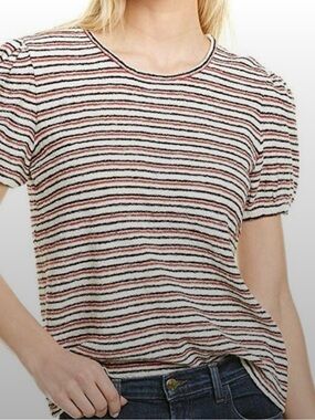 Madewell Cream Striped Short Sleeve Tee XS